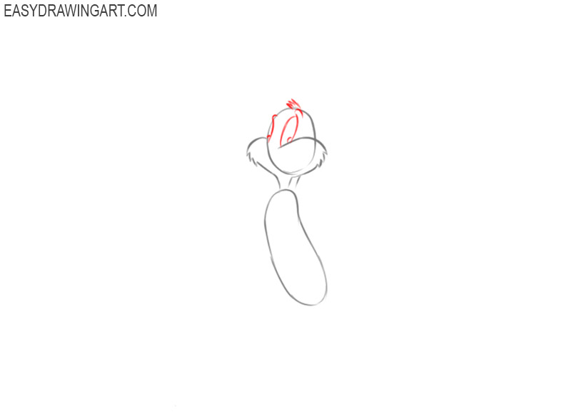 how to draw bugs bunny easy step by step