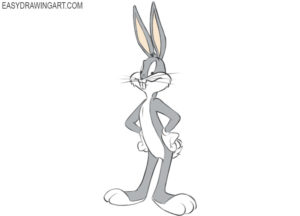 How to draw Bugs Bunny