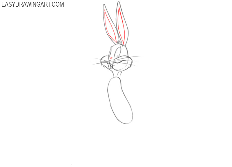 how to draw bugs bunny step by step easy 