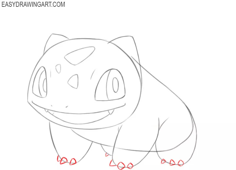 how to draw bulbasaur easy drawing