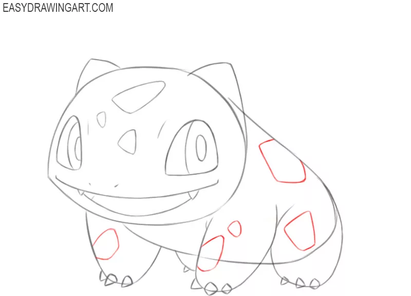 how to draw bulbasaur easy