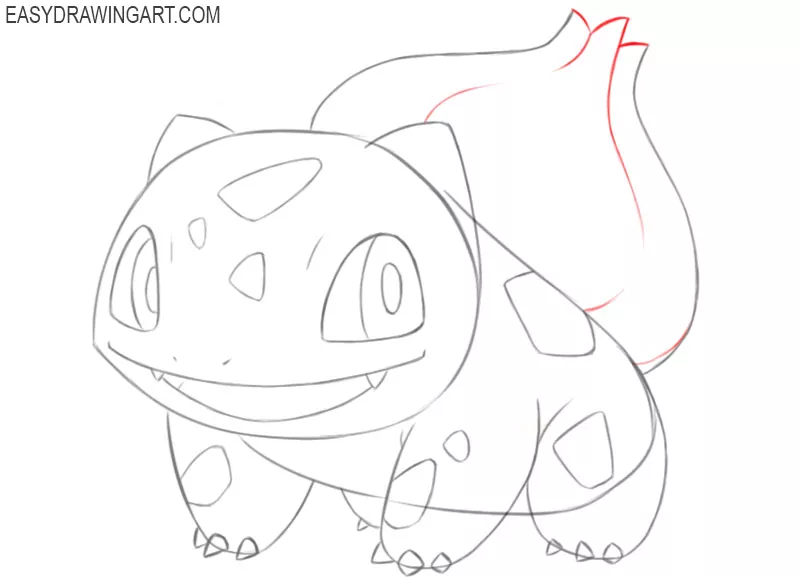 how to draw bulbasaur pokemon