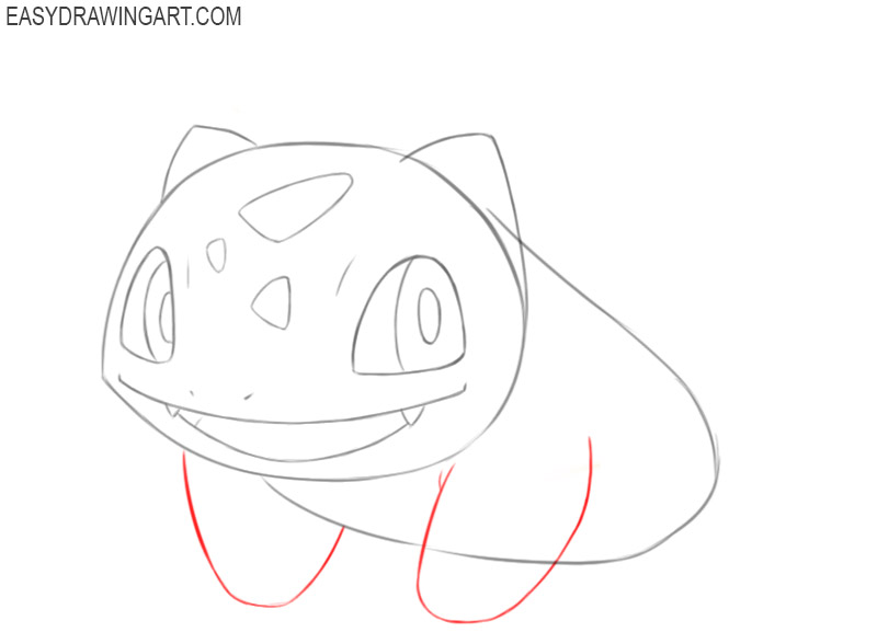 how to draw a cute bulbasaur 