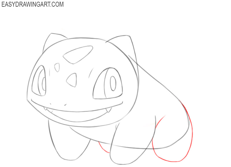 how to draw pokemon bulbasaur step by step