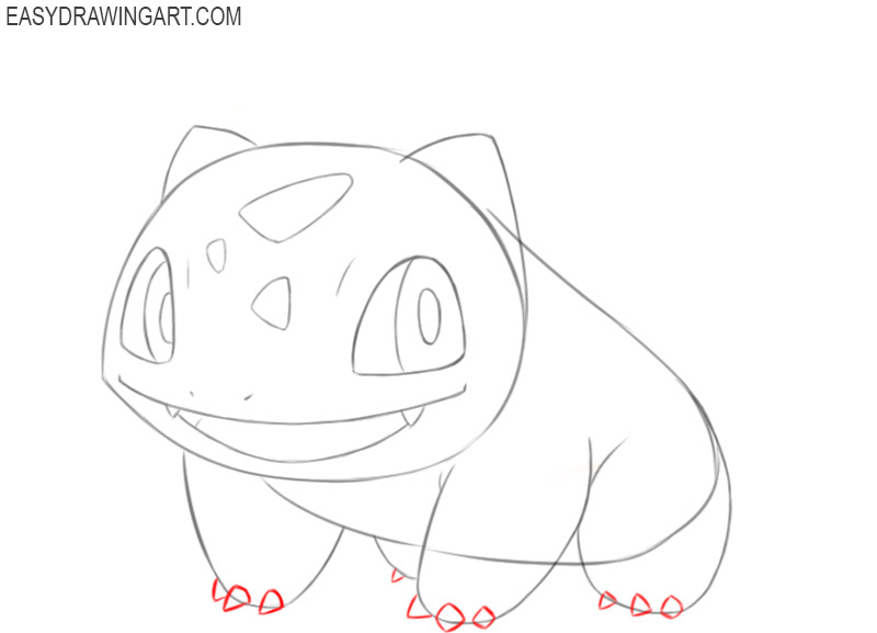 how to draw bulbasaur easy drawing