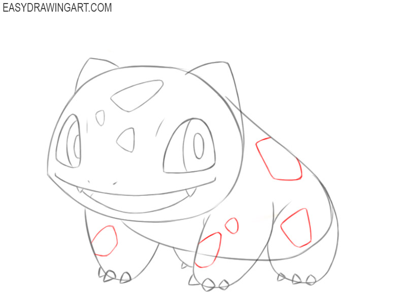 how to draw bulbasaur easy