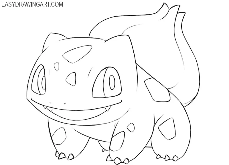 how to draw bulbasaur the pokemon