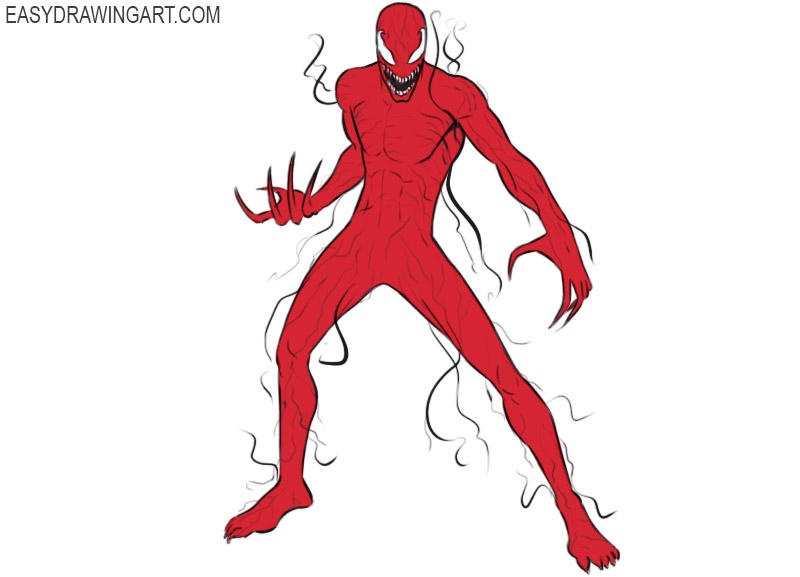 how to draw carnage