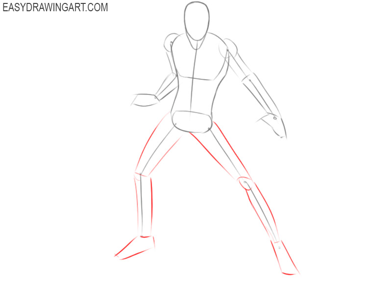 how to draw carnage full body step by step 