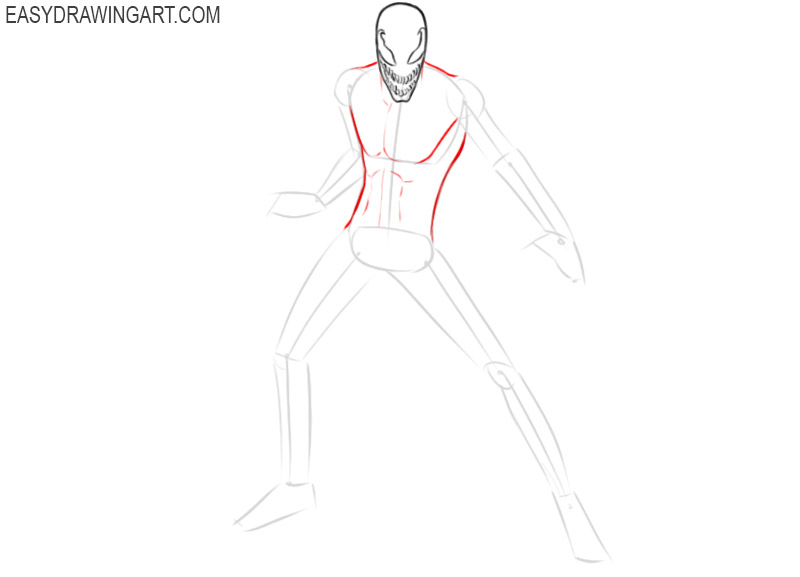 how to draw carnage spiderman