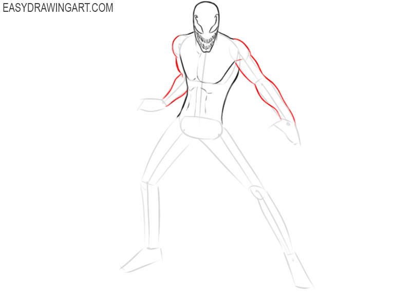 tutorial how to draw carnage