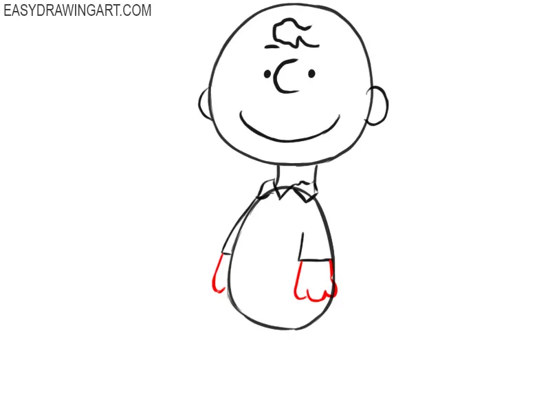 how to draw cartoon charlie brown