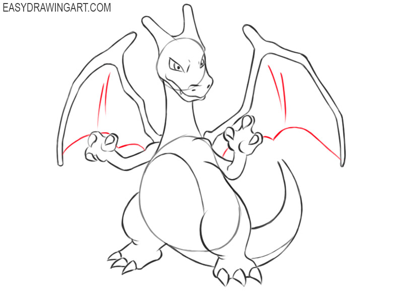 charizard drawing easy