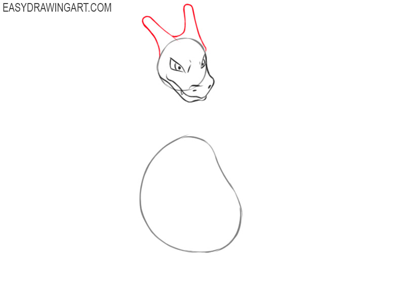 how to draw a cartoon charizard 