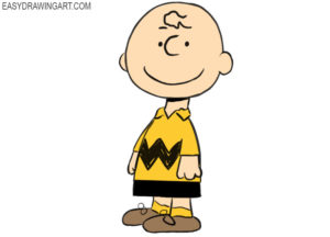How to draw Charlie Brown