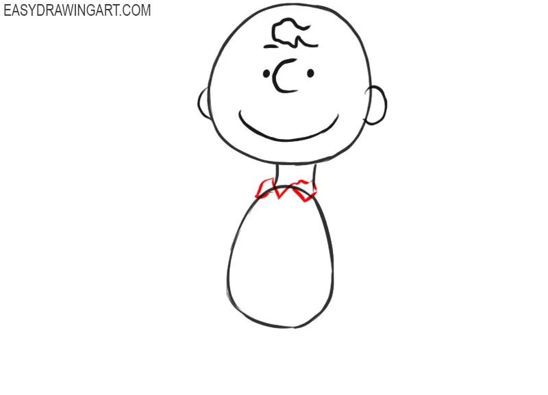 how to draw charlie brown step by step pictures