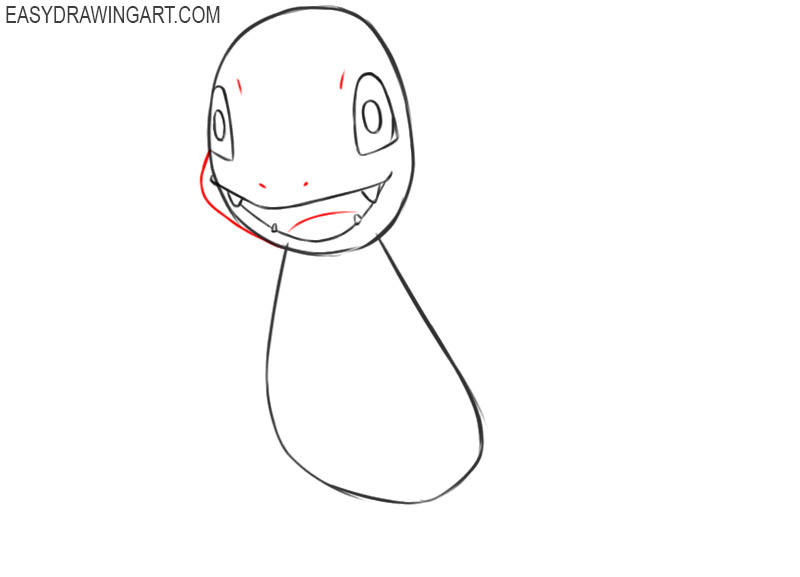 how to draw charmander easy