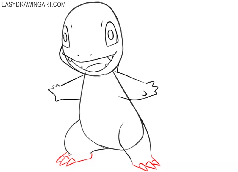 how to draw charmander pokemon for beginners