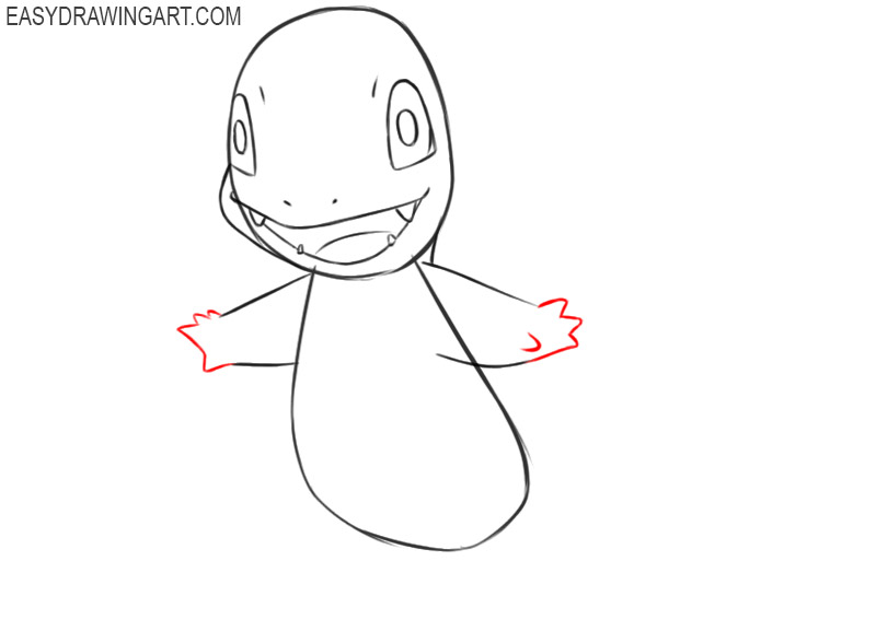 how to draw basic charmander