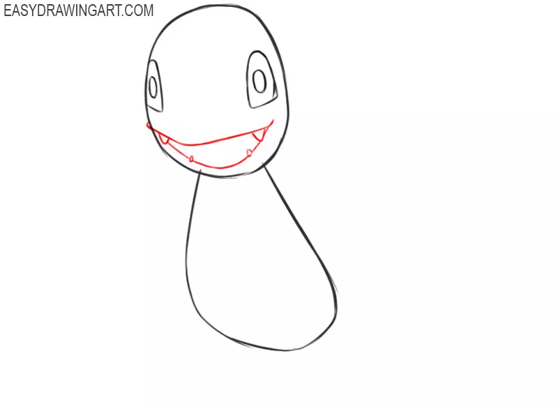 how to draw charmander step by step easy for beginners