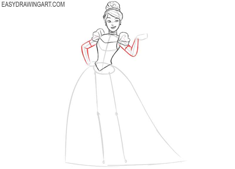 how to draw cinderella disney