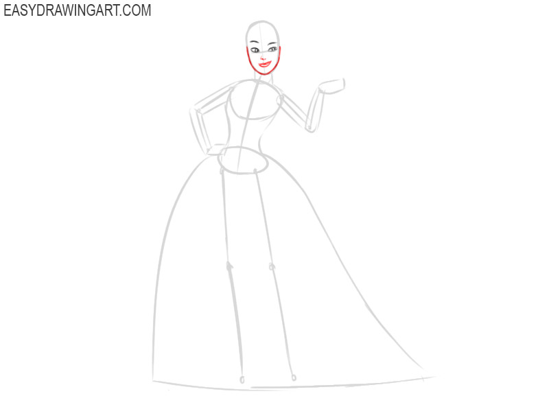 how to draw beautiful cinderella