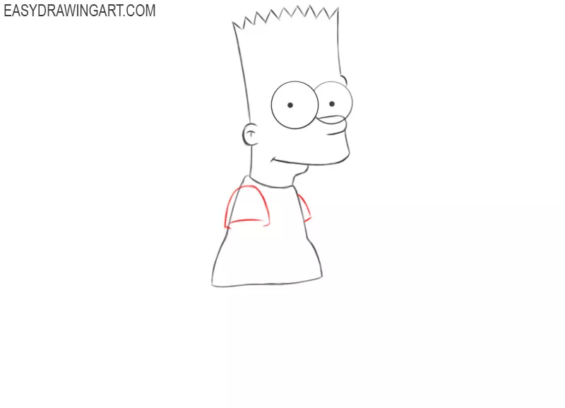 how to draw cool bart simpson