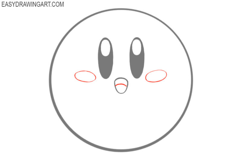 How to Draw Kirby Easy Drawing Art