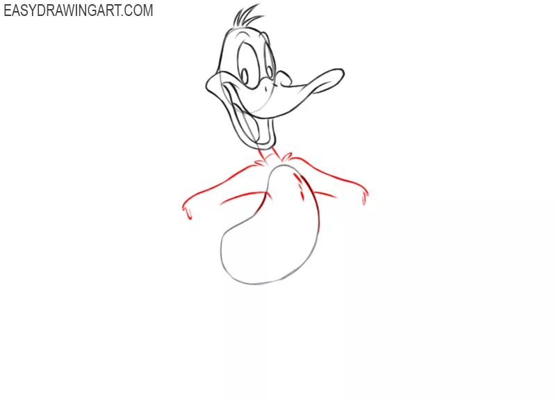 how to draw daffy duck from the looney tunes show