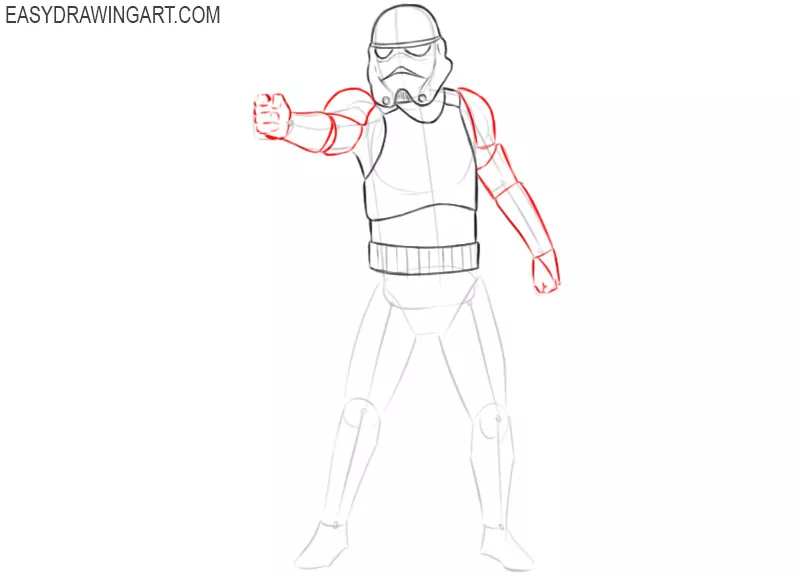 how to draw darth vader stormtrooper