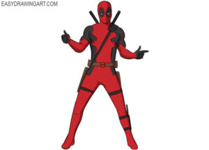 How to draw Deadpool