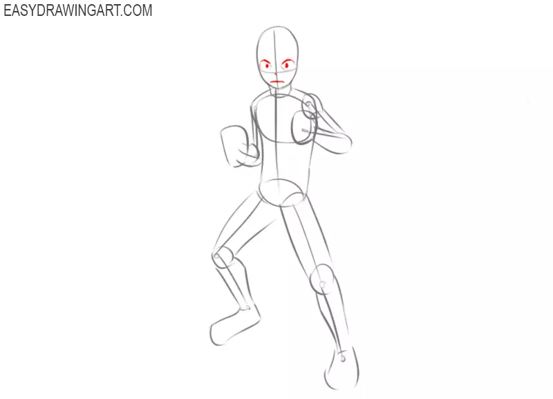 How to draw Deku face