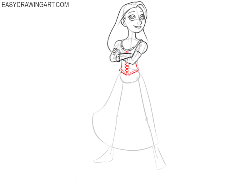 How to Draw Rapunzel - Easy Drawing Art