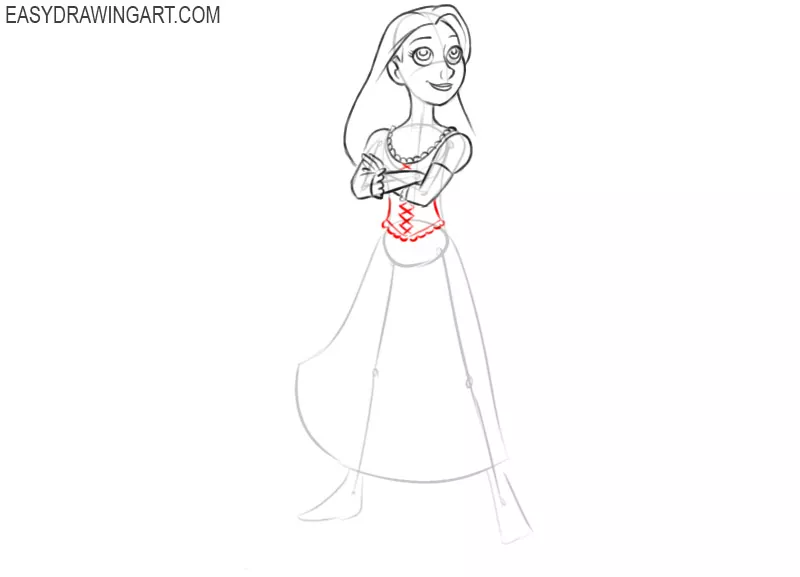 how to draw disney princess rapunzel