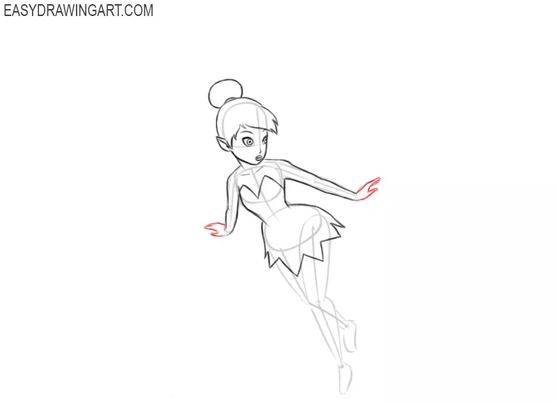 how to draw disney tinkerbell