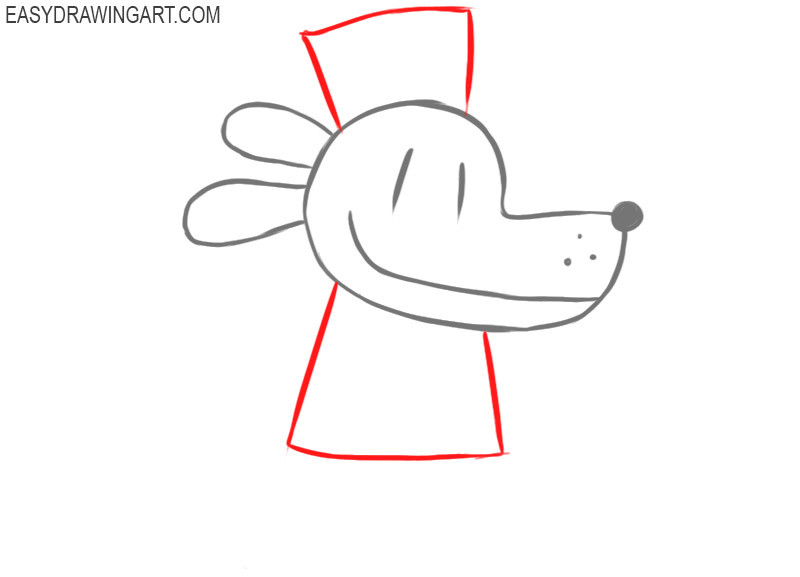 how to draw dog man easy