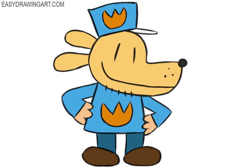 How to draw Dog Man