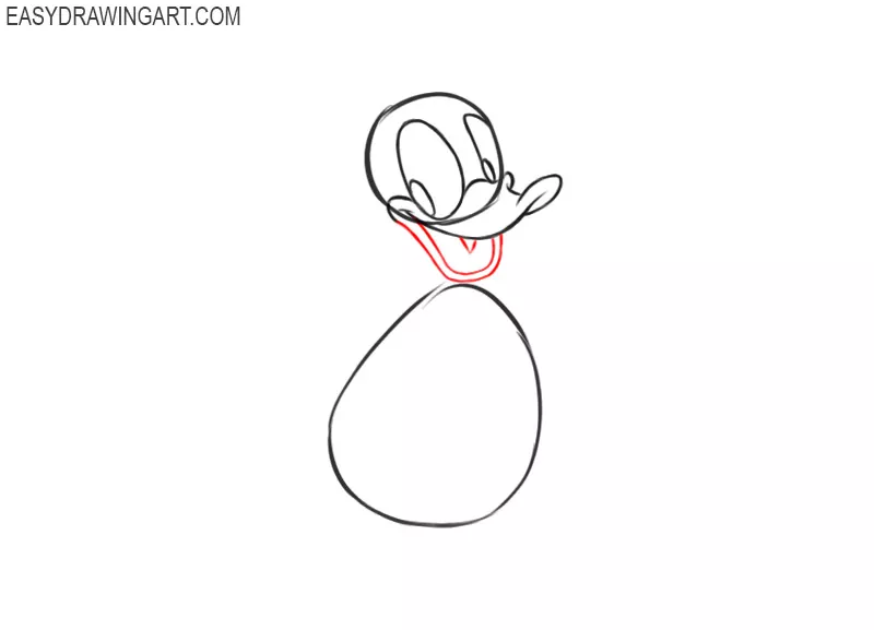how to draw donald duck easy