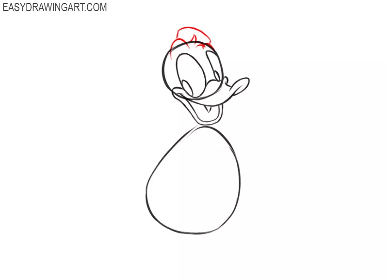 Donald Duck Drawing  A Step By Step Guide  Cool Drawing Idea