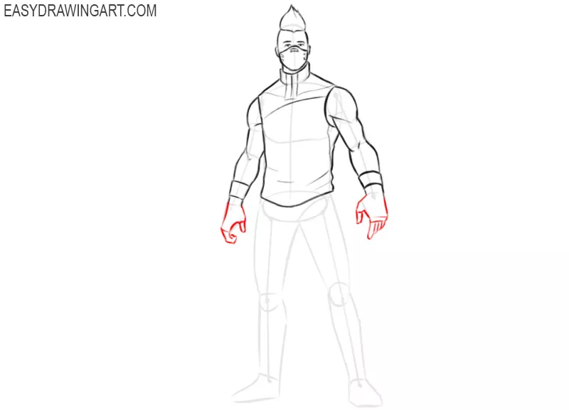 how to draw drift fortnite easy step by step
