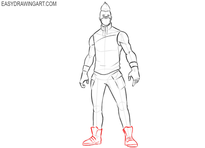 how to draw drift in fortnite step by step 