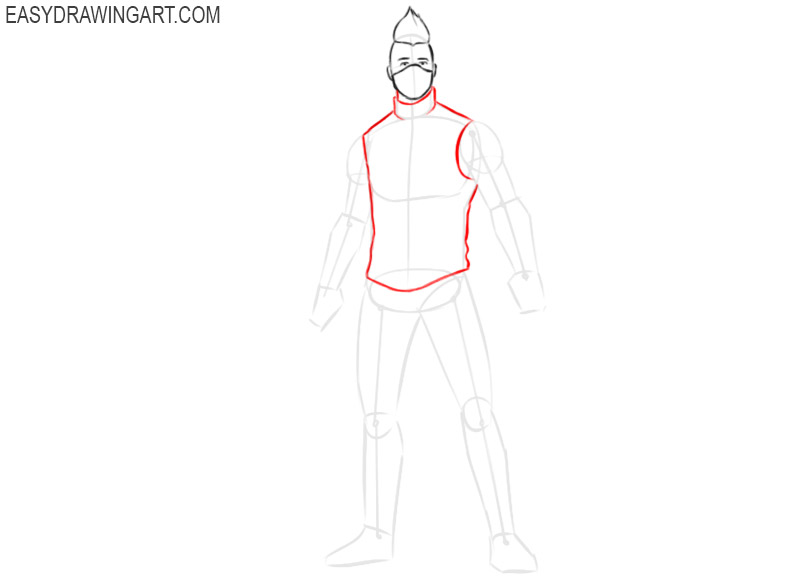 how to draw cartoon fortnite drift 