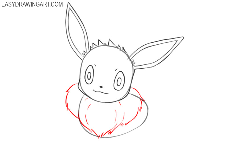 how to draw a cartoon eevee