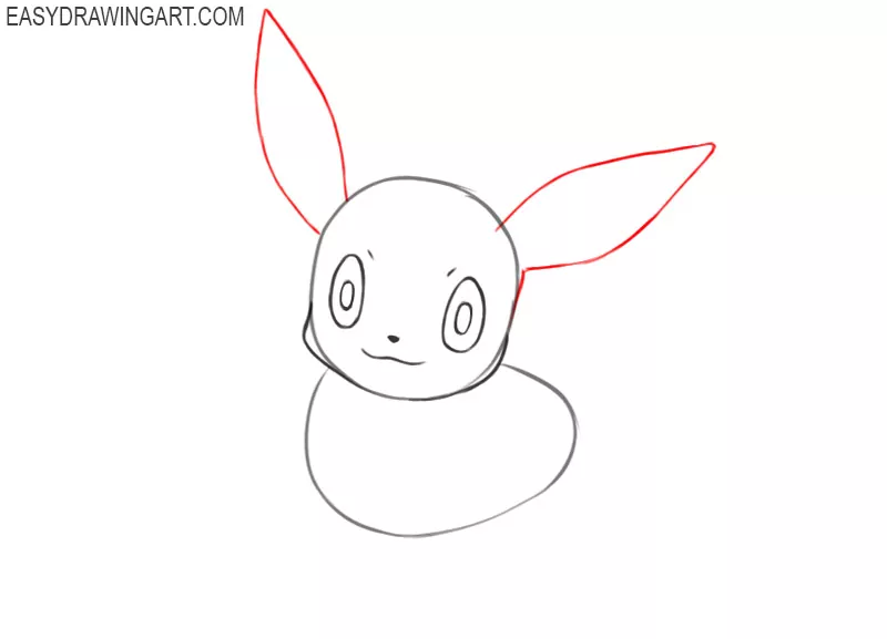 how to draw eevee step by step
