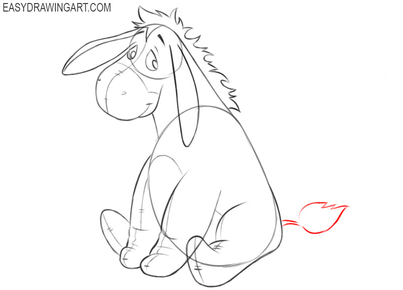 eeyore drawing simple