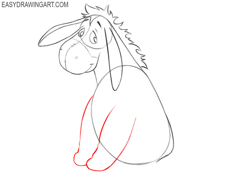eeyore drawing easy
