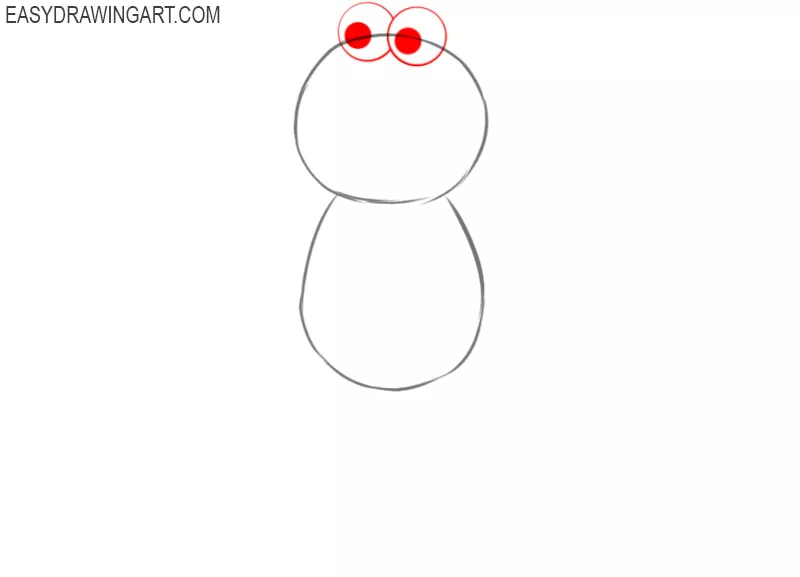 how to draw elmo by step by step