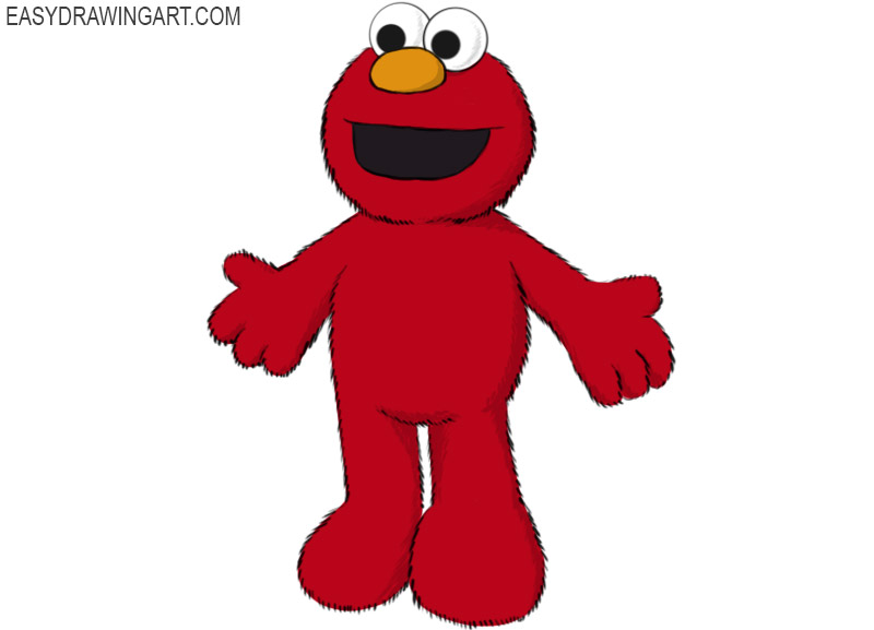 how to draw elmo