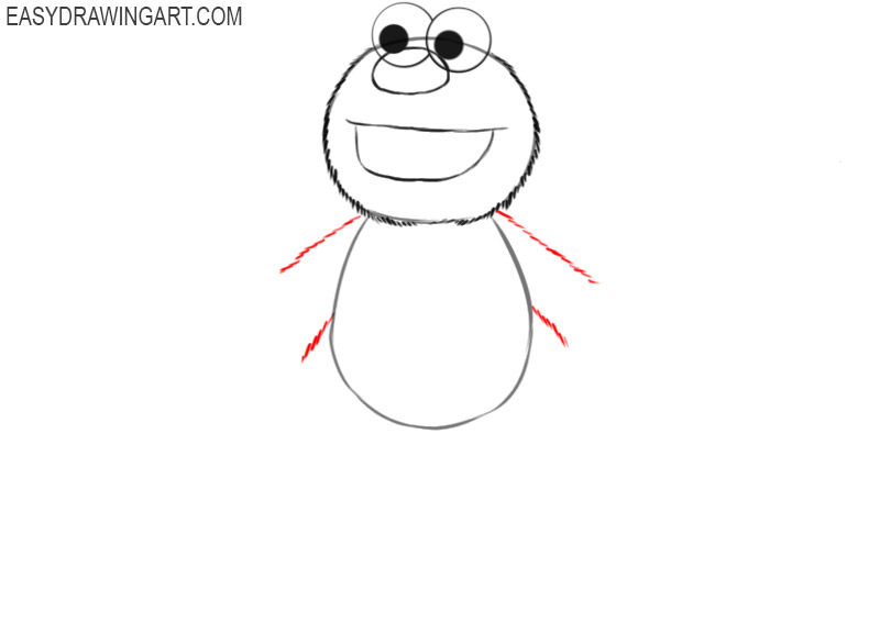elmo drawing easy 