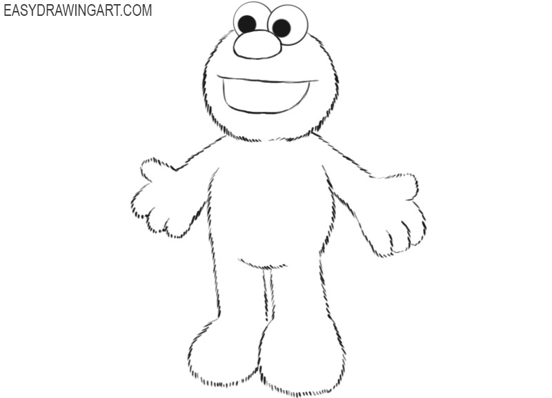 elmo drawing tutorial